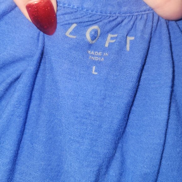 Loft sleeveless ruffle neck top - Picture 3 of 4